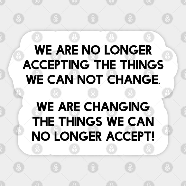 We Are The Change | Youth Empowerment | Black Lives Sticker by UrbanLifeApparel